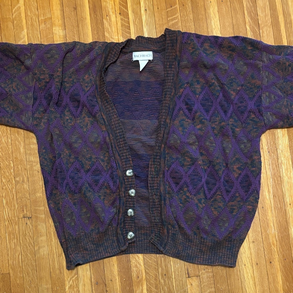 Vintage cozy slouchy cardigan